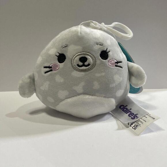 Squishmallows Other - Squishmallows Mimi the Seal Claire’s Clip On 3.5”